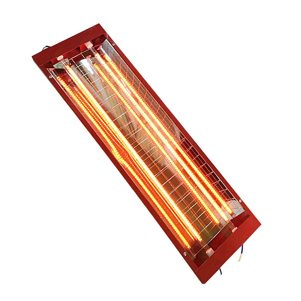 2Pcs 2000W Spray Baking Booth Infrared Paint Curing Light Heating Lamp Heaters