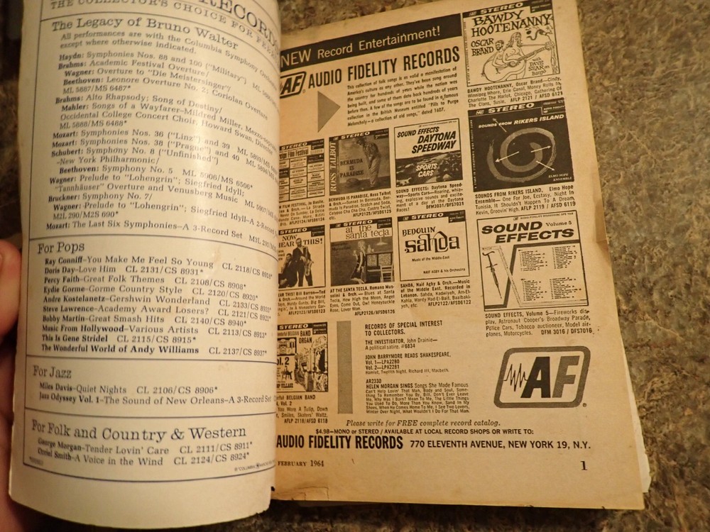 Schwann Long Playing Record Catalog February 1964