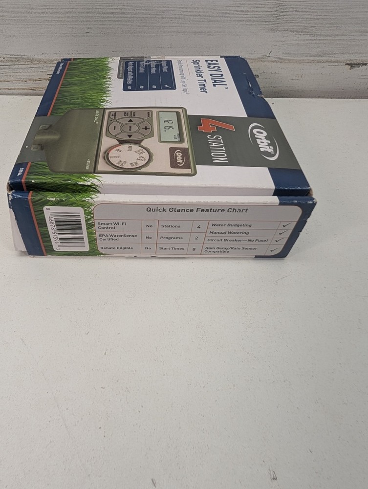 Orbit Easy Dial 4 Station Sprinkler Timer Indoor Controller 57594 Irrigation Sys