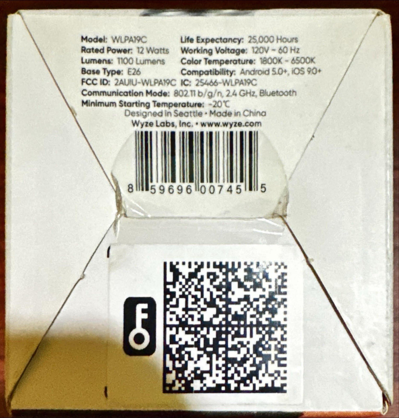 Wyze Bulb Color 16 Million Colors Dimmable LED Light Bulb E26 Base