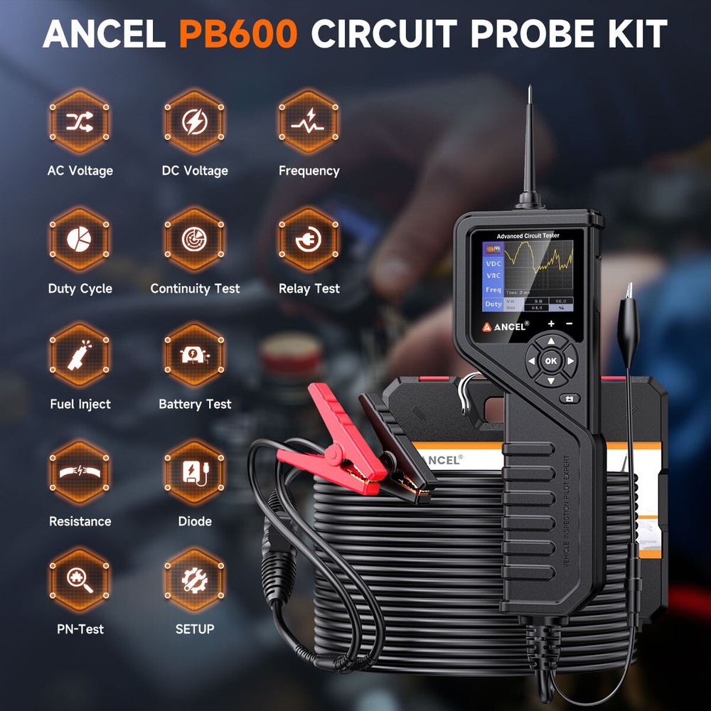 8-35V Power Circuit Probe Injector Tester Component Test Oscilloscope Multimeter