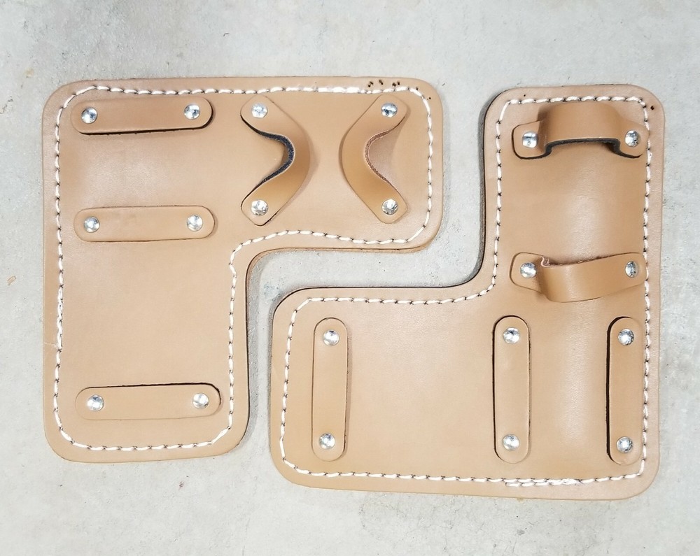 Tree Climbing Spike/ Spur Pair Leather Pads Replacement New