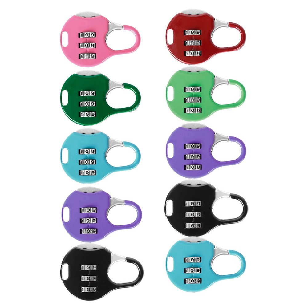 10 Pcs Customs Password Lock Keyless Padlock Combination for Suitcase