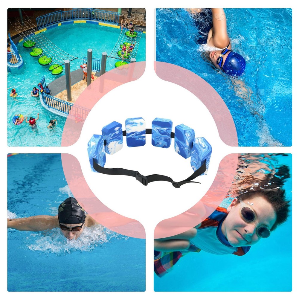 EVA Swimming Floatation Exercise Belt, Adjustable Swim Training Equipment