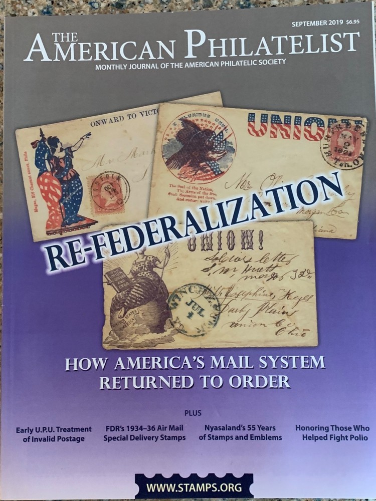 American Philatelist Magazine  2019, September