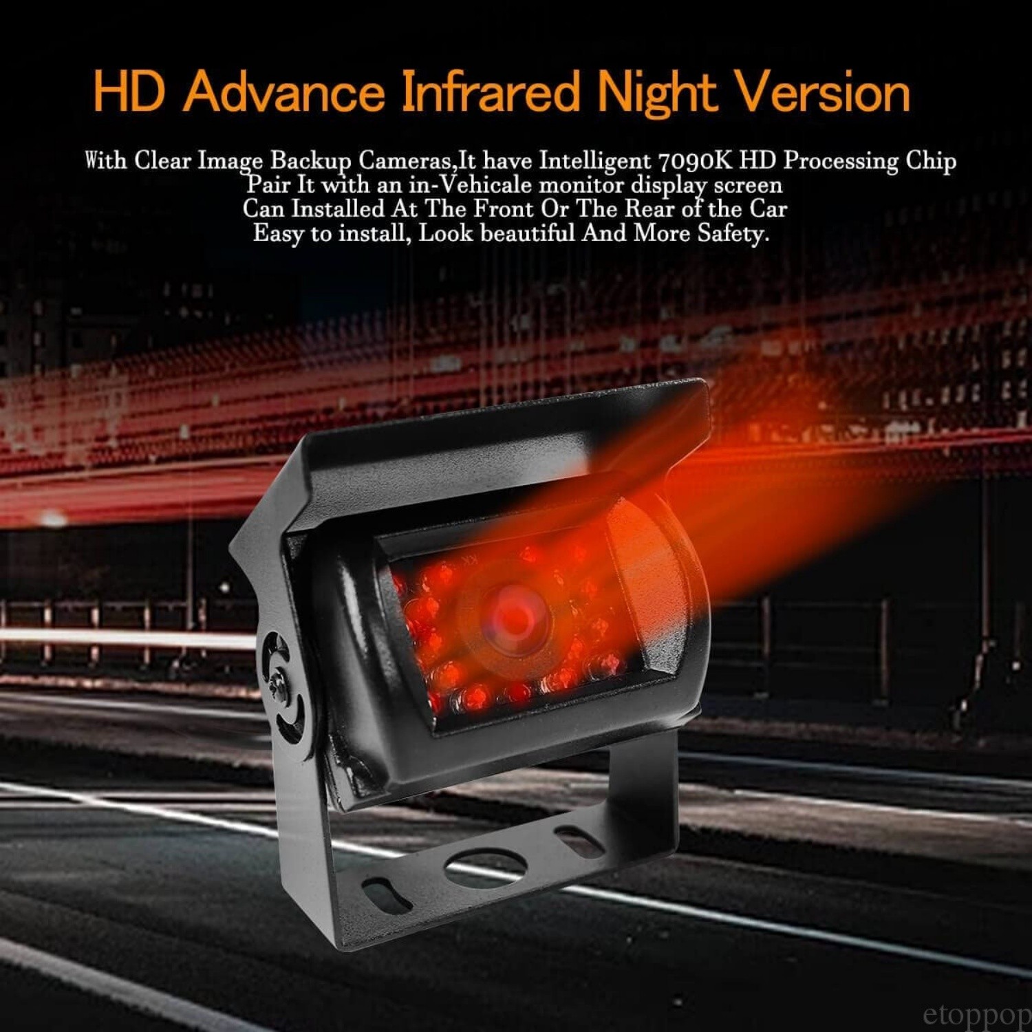 7'' Backup Camera and Monitor Kit System Back Parking Night Vision For Truck RV