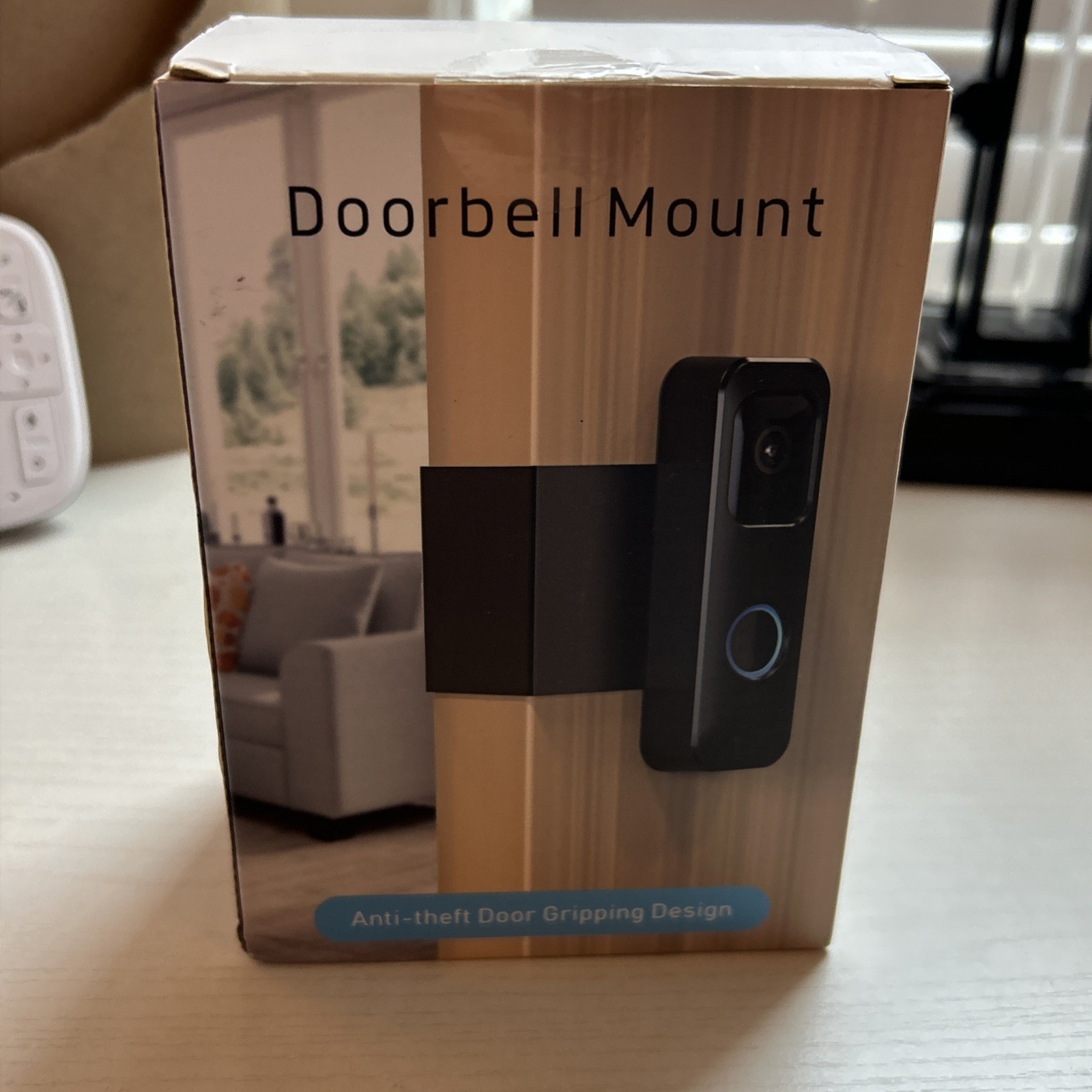 Doorbell Mount Anti-Theft Door Gripping Design