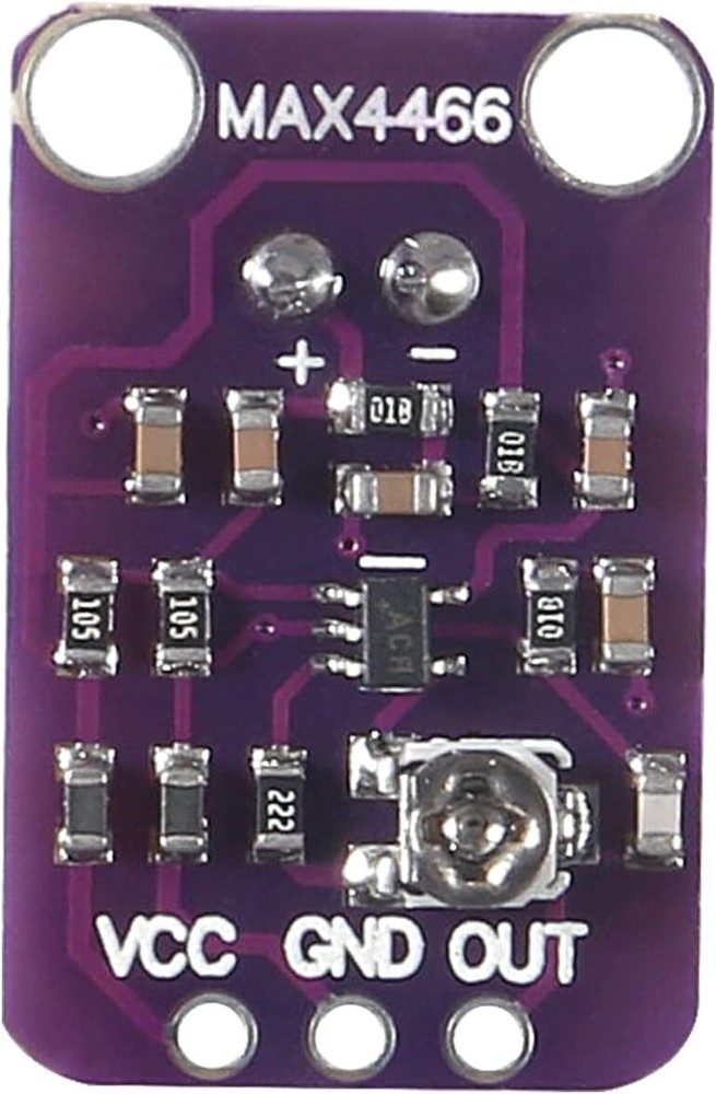 3 Pieces Electret Microphone Amplifier Module MAX4466 Adjustable Gain Blue...