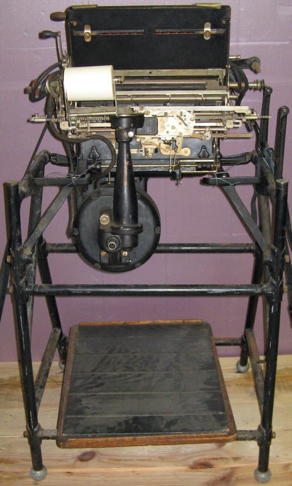 Burroughs Billing Machine with Stand dated 1922