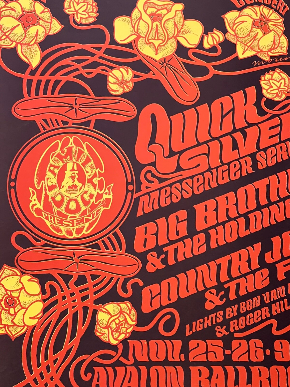 FD 36-3 Janis Joplin Thanksgiving Weekend 1966 Original Concert Poster Avalon