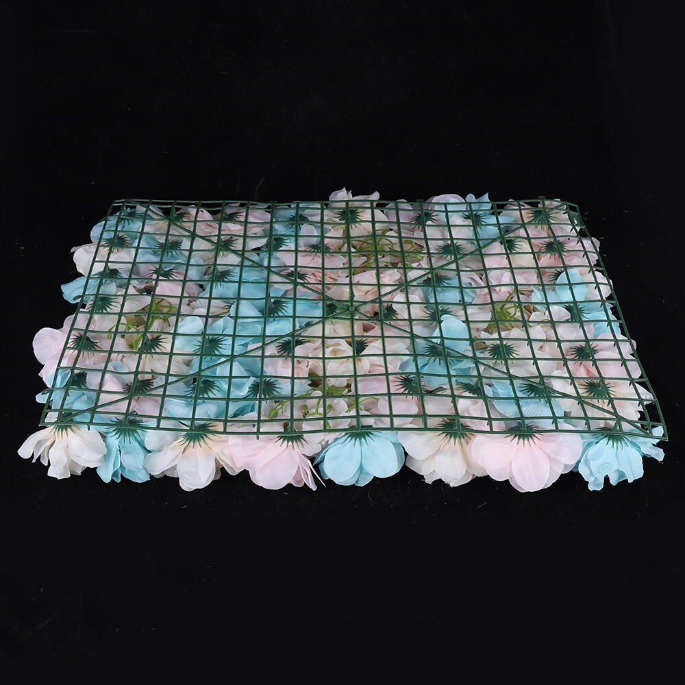 12PCS Artificial Flower Wall Panel White Hydrangea Rose Wedding Backdrop Decor.