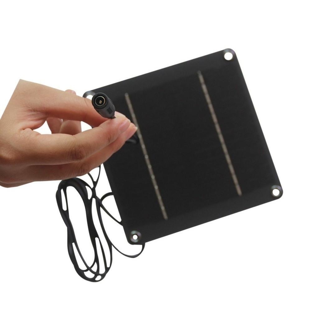 12V Solar Panel 1.5 Meter Cable 4W Power Output 5521 Female DC Interface