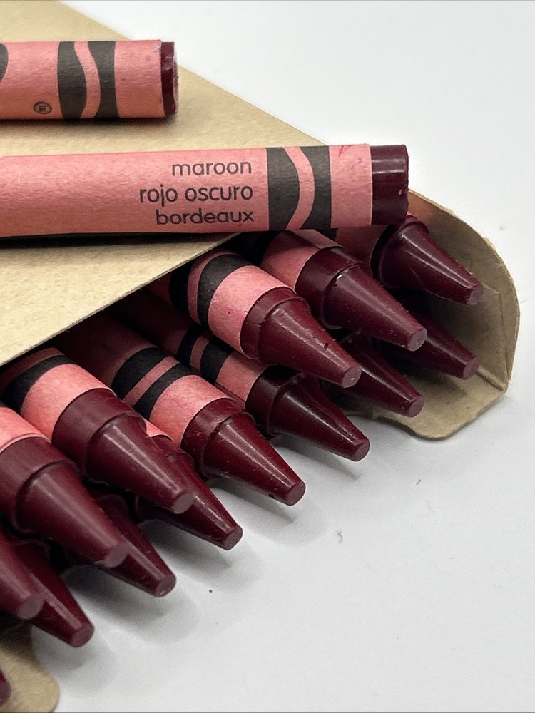 (16) Crayola Crayons (maroon) BULK