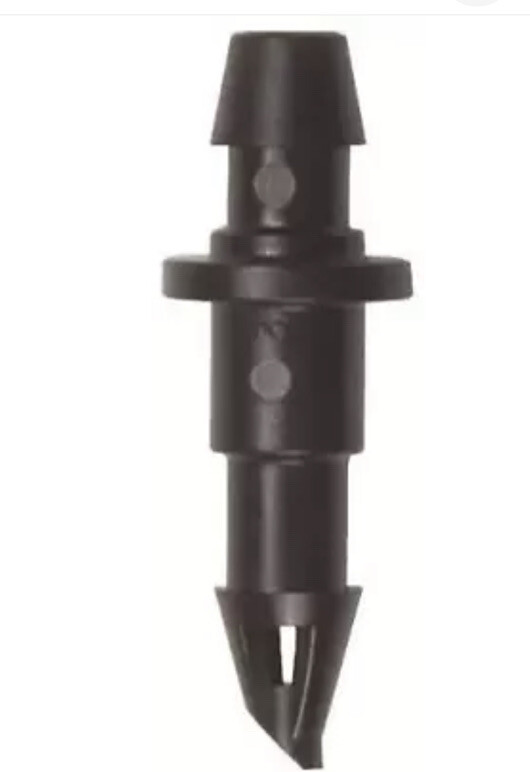 Rain Bird Drip Irrigation Universal 1/4" Barbed Coupling Fitting, 10-Pack,Black