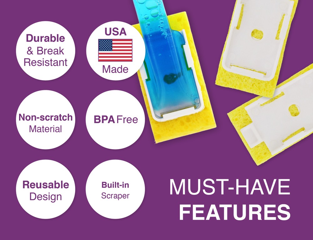 Arrow Snap-On Replacement Sponges, 2 ct. (2 Pack)