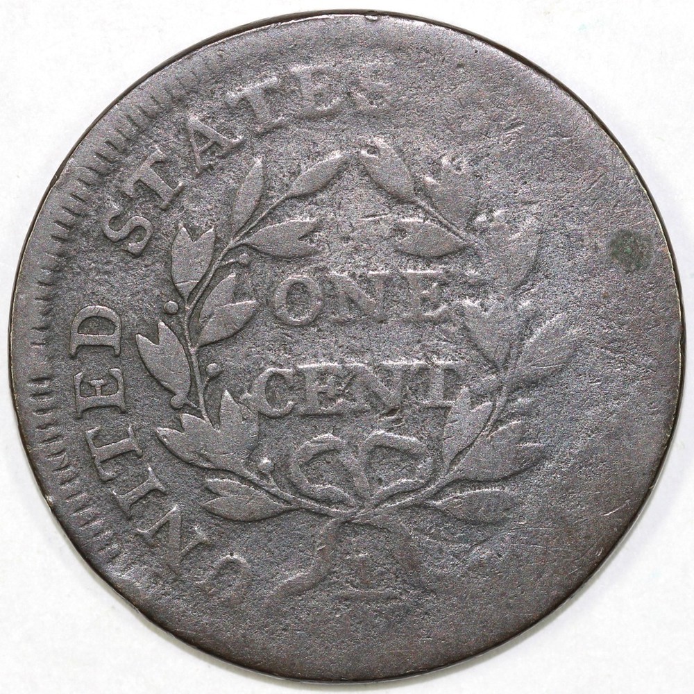 1797 1c S-131 Stemless Draped Bust Large Cent