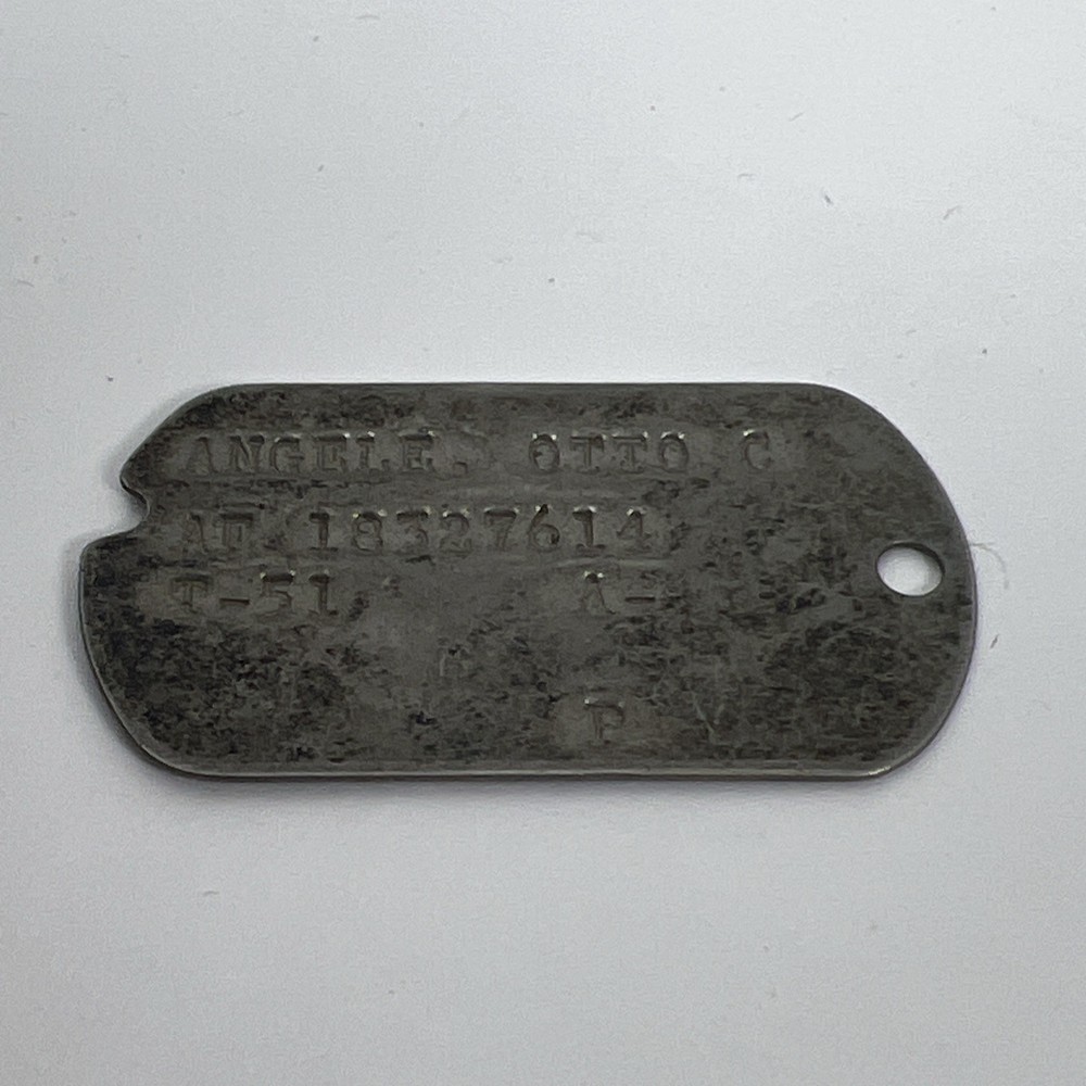 Vintage Dog Tag Korean War T51 A- Otto Angèle AF