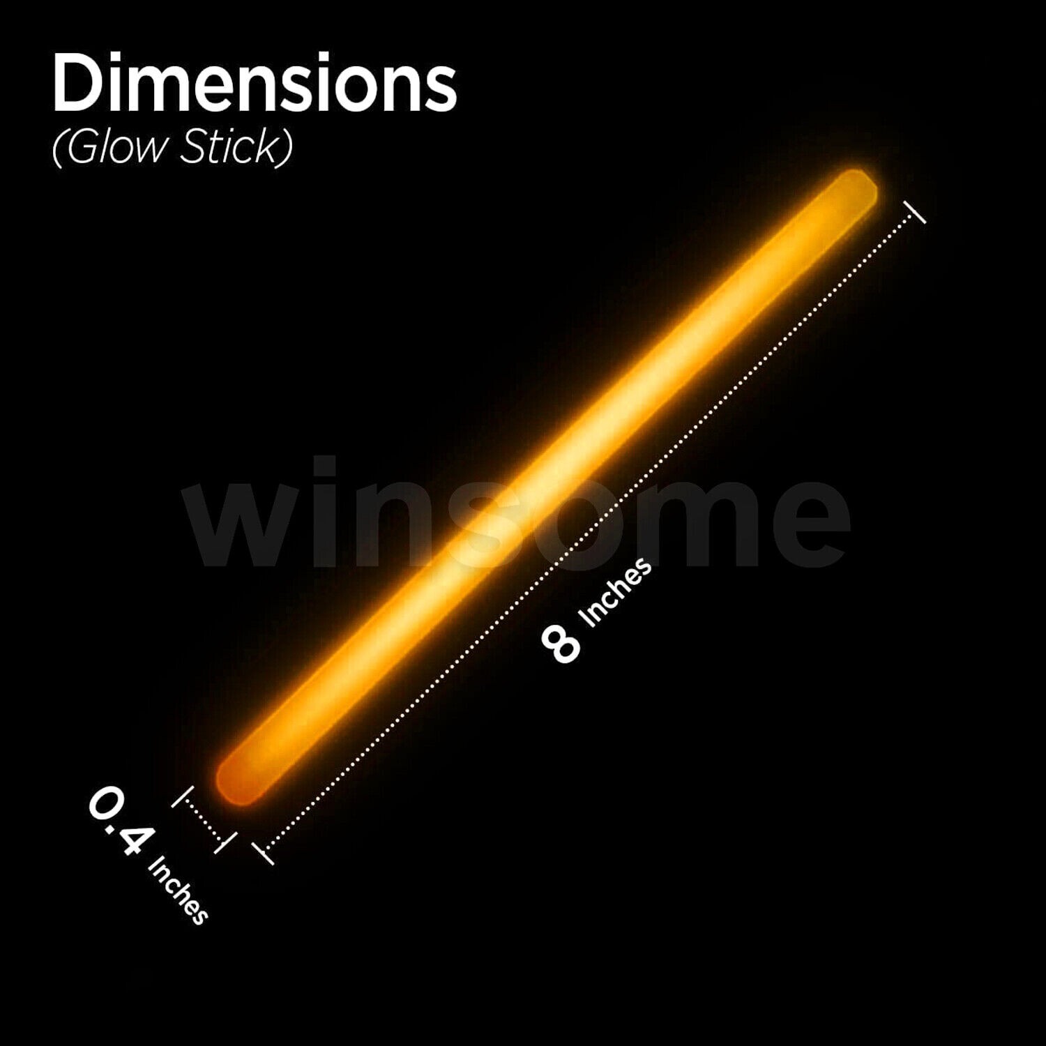 16pcs 8" Glow Sticks Bracelet Necklace Party Favors Glow Connector+String Random