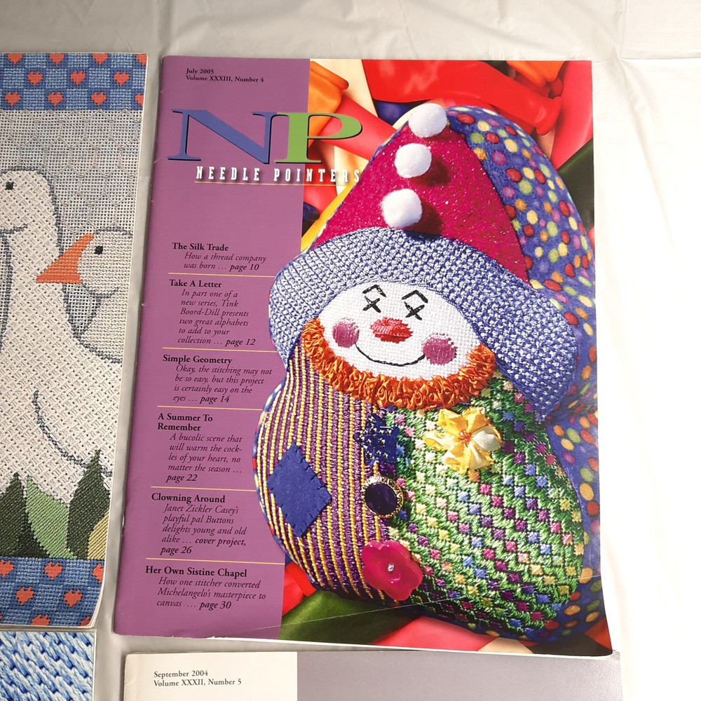 Needle Pointers Magazine Lot 2004 and 2005 6 various Issues