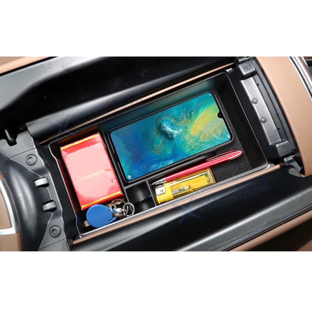 Black Console Armrest Box Insert Storage Case For Mercedes-Benz E Class 2021-23