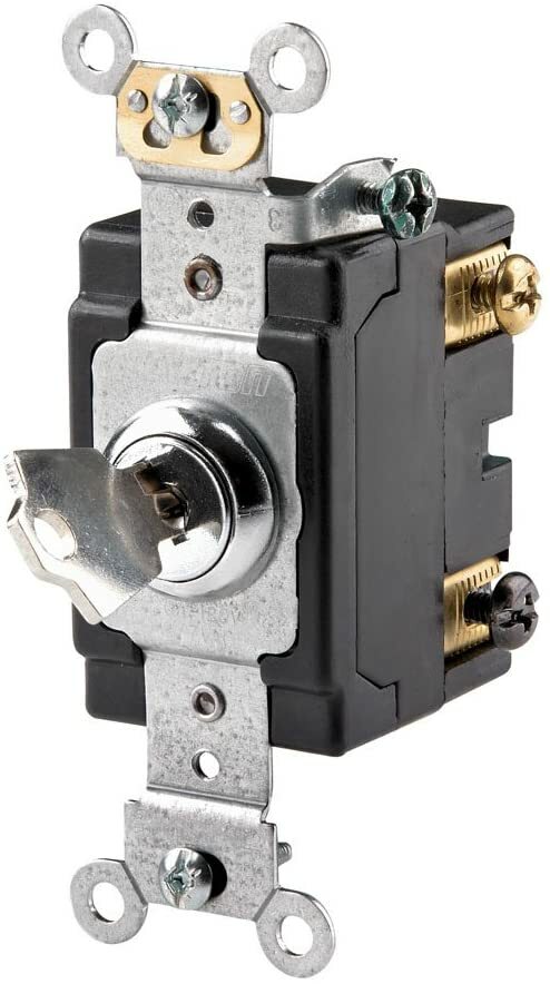 Leviton 1222-2KL Key Switch NIB