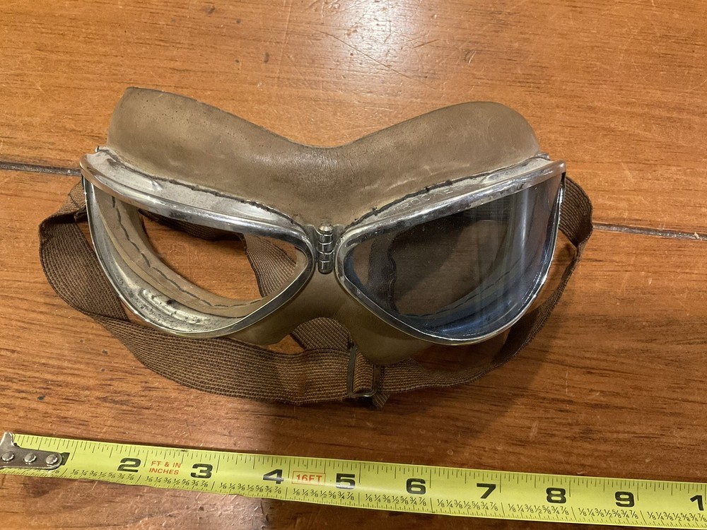 ORIGINAL WWII US PILOT HB ROCKET GOGGLES