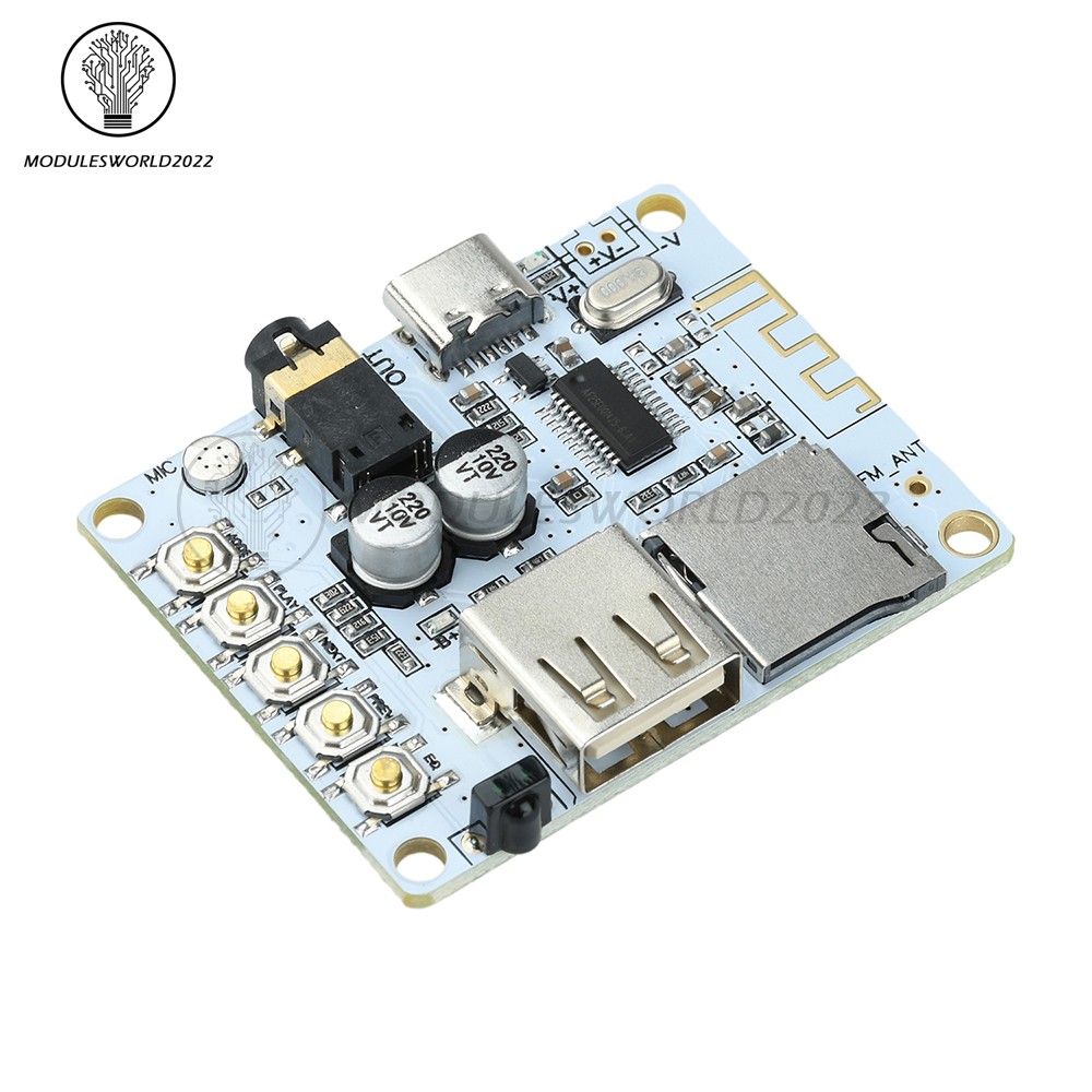 Bluetooth 5.4 Audio Receiver Board MP3 Lossless Decoder Decoding Module Type-C
