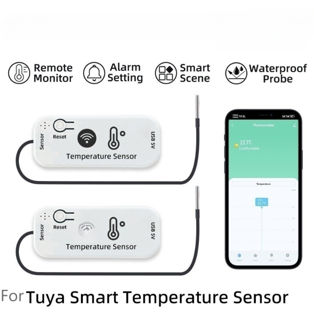 Wireless Smart Temperature Switch Compatible with For TUYA For Zigbee WIFI