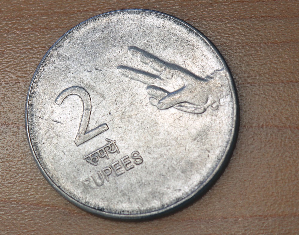 2010 India 2 Rupees Hyderabad Mint