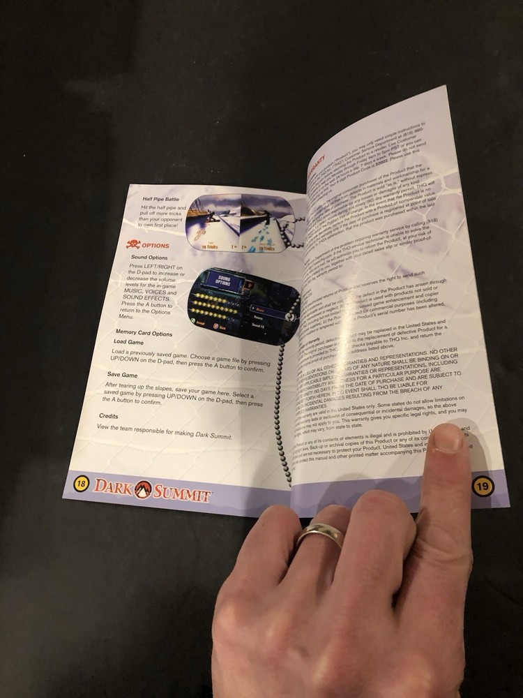 dark summit xbox Manual Only