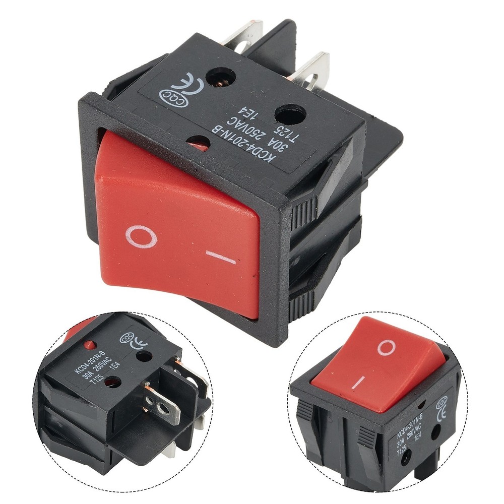 Welding Machine Power Switch 30A/250V AC Electric Heater Switch 4Pin