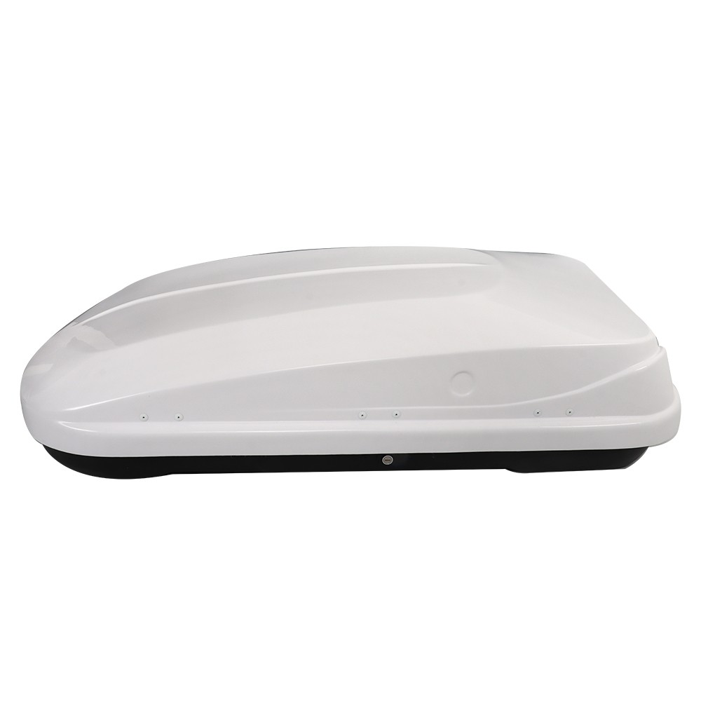 Labwork 14 Cubic Feet ABS Car Roof Top Box Cargo Luggage Carrier White W/2 Locks