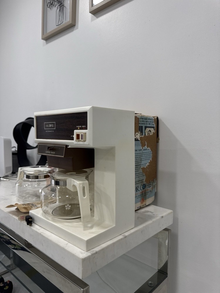 Vintage Mr Coffee Automatic Coffee Maker Set CBS-700 w/ Extra Decanter Boxes Ret