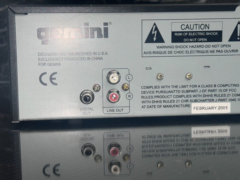 Gemini CDX-01 Single Tray Mount CD Player With Jog WheelWorks