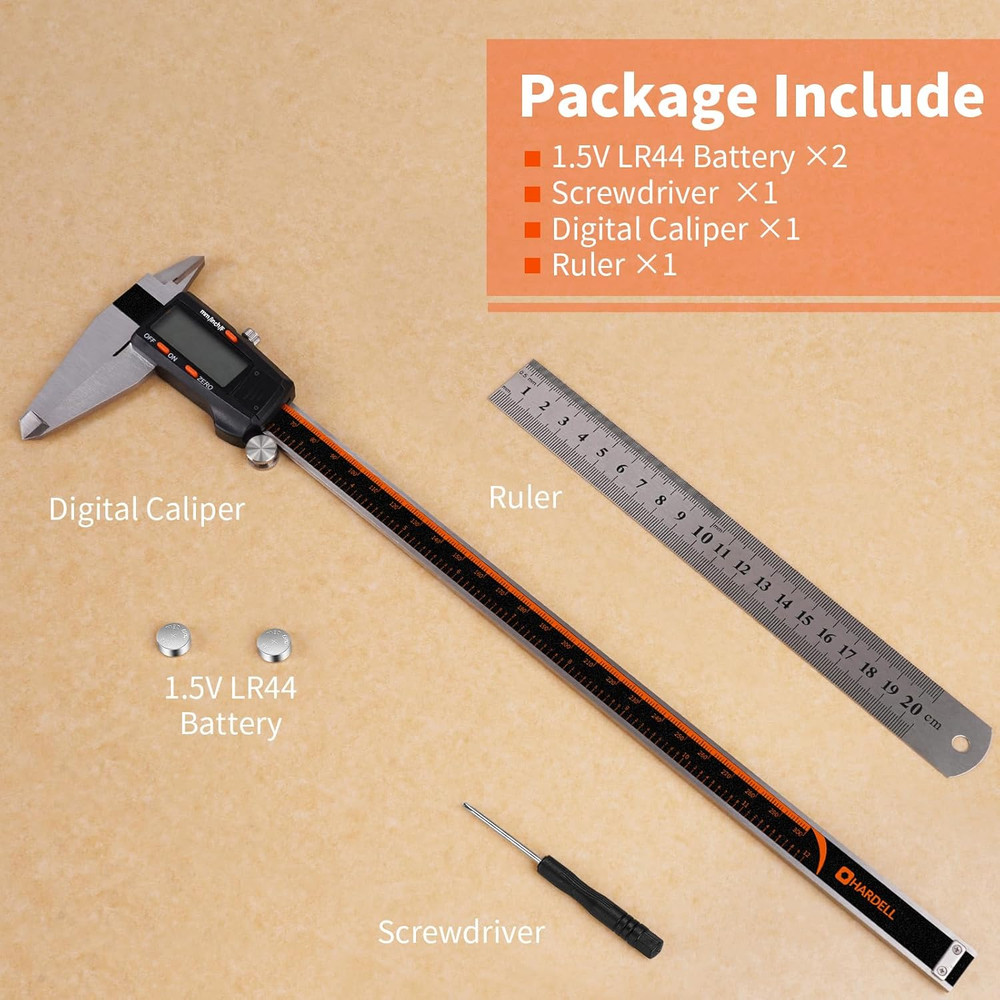 Digital Caliper 12 Inch, Caliper Measuring Tool with Large LCD Screen,Electronic