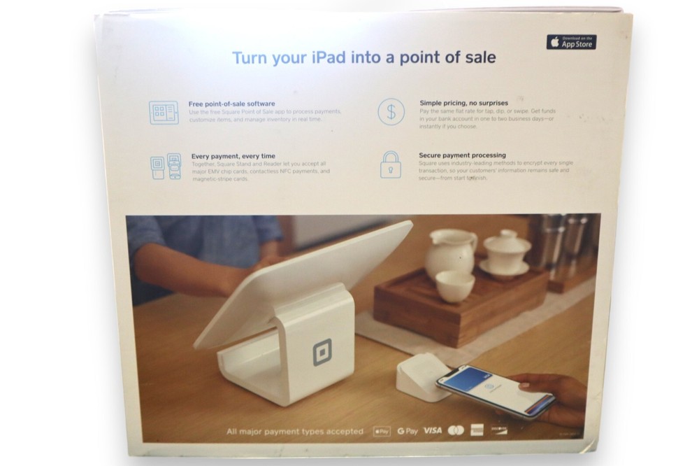 Square Stand for iPad with Contactless and Chip Reader