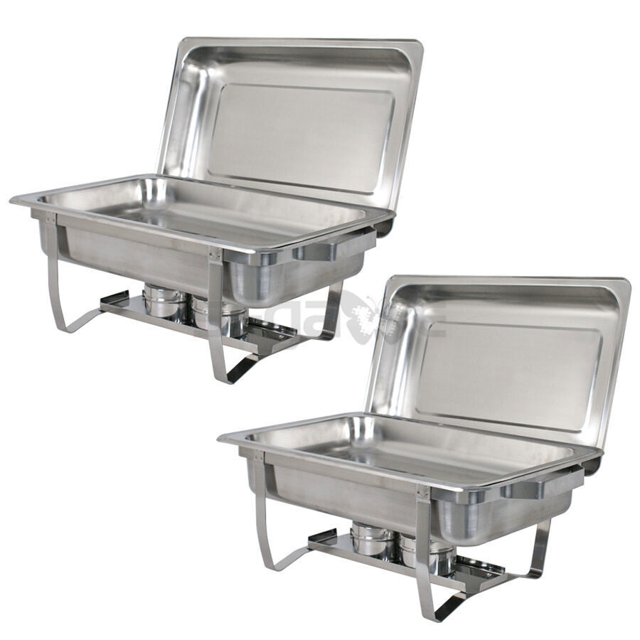 Quart Stainless Steel Rectangular Chafing Dish Full Size Buffet Catering Lot 2~8
