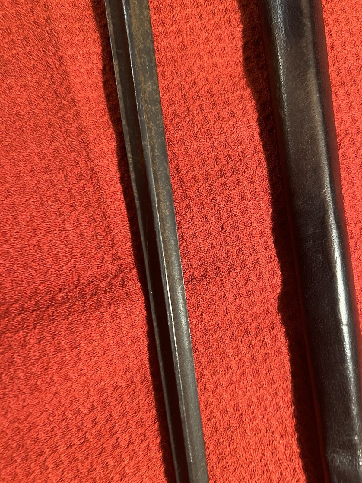 Antique US scabbard For Trap Door Springfield & Foreign socket bayonet