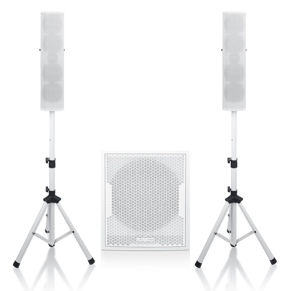 Sound Town CARPO Column Speaker Subwoofer Mini Line Array System (CARPO-V5W12)