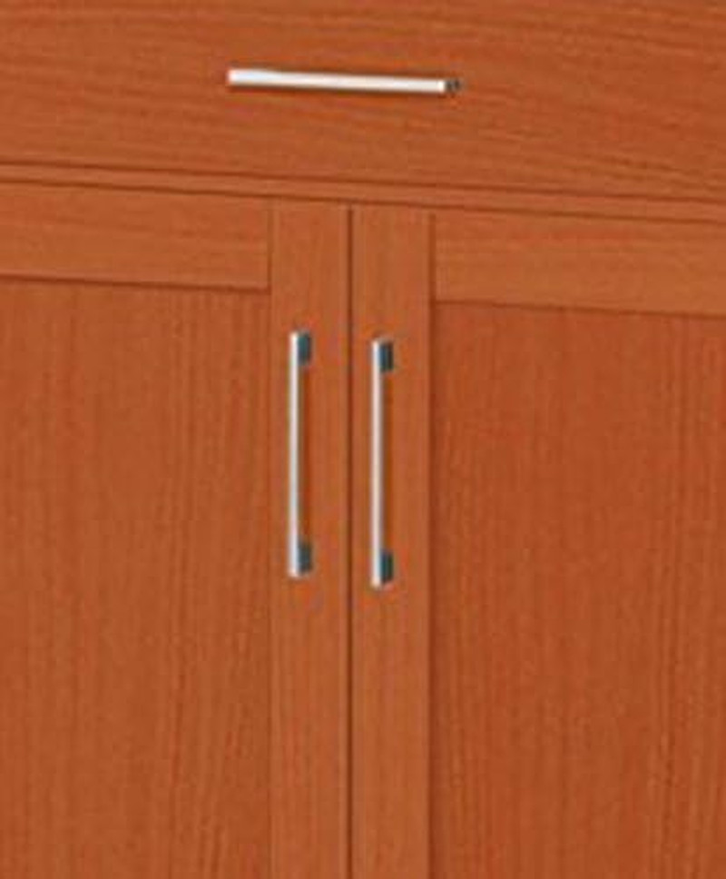 Kitchen Island with Spice Rack, Towel Rack & Drawer, Cherry