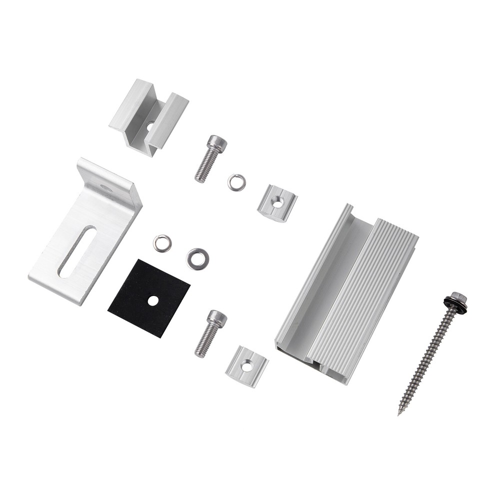 Solar Panel Brackets Mounting Clamp Kit Universal For 1-4pcs Solar Panels Mount