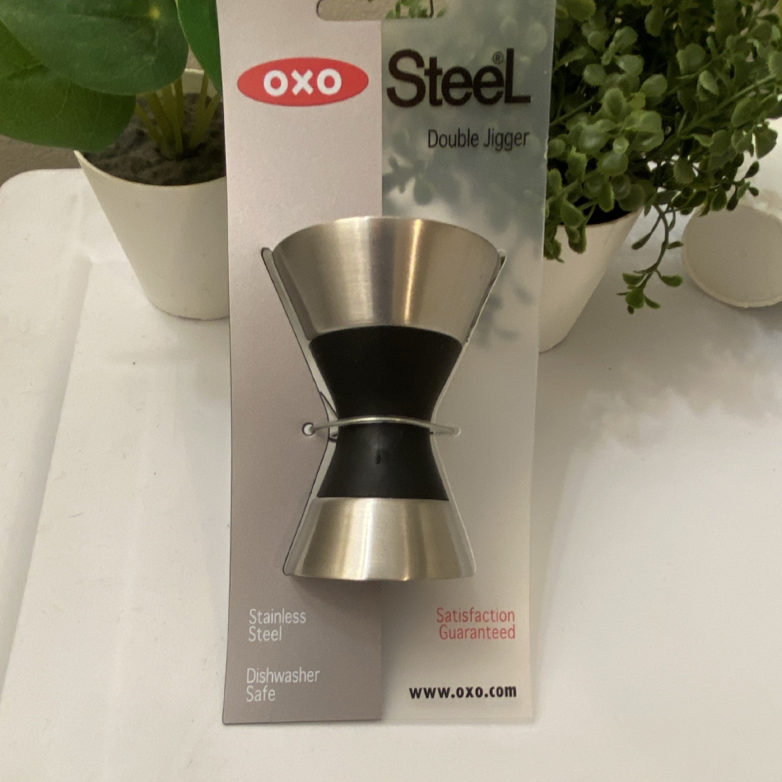 OXO Steel Double Jigger Stainless Steel 1.5 oz & 0.75 oz Bar Tool