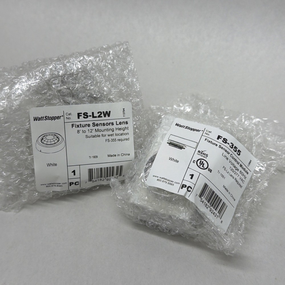 NEW WattStopper FS-355 Light Sensor Control Module with FS-L2W Sensor Lens