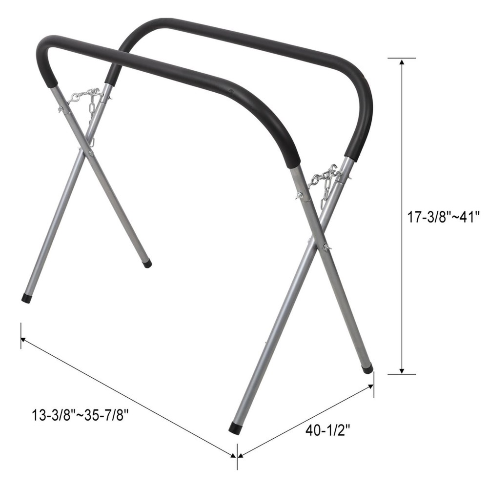 -Duty Folding Work Stand – 750 lb Capacity, Adjustable Height for