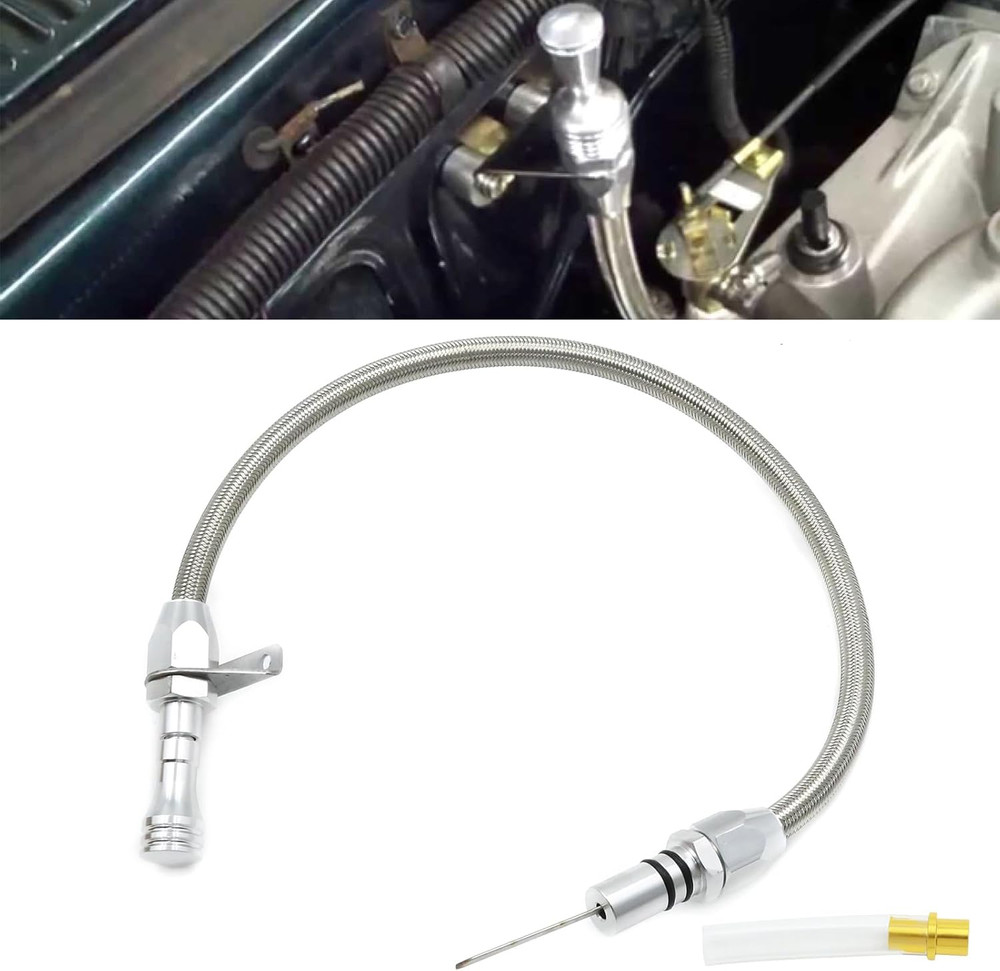 Silver Flexable Dipstick, Replacement for GM, Replacement for Chevy Trans Flexab
