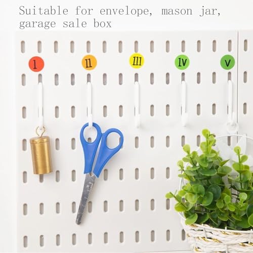 3360PCS Colored Dot Stickers Round Coding Labels, 12 Color Polka Circle Small
