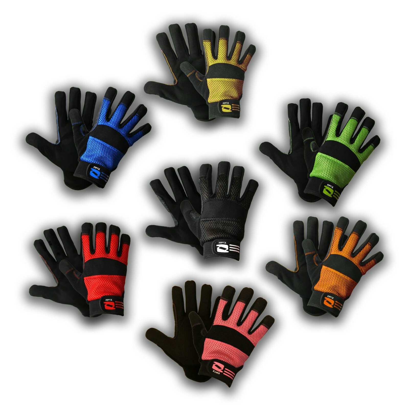 Heavy-Duty Mechanics Work Gloves – Washable, Safety Protection for Construction