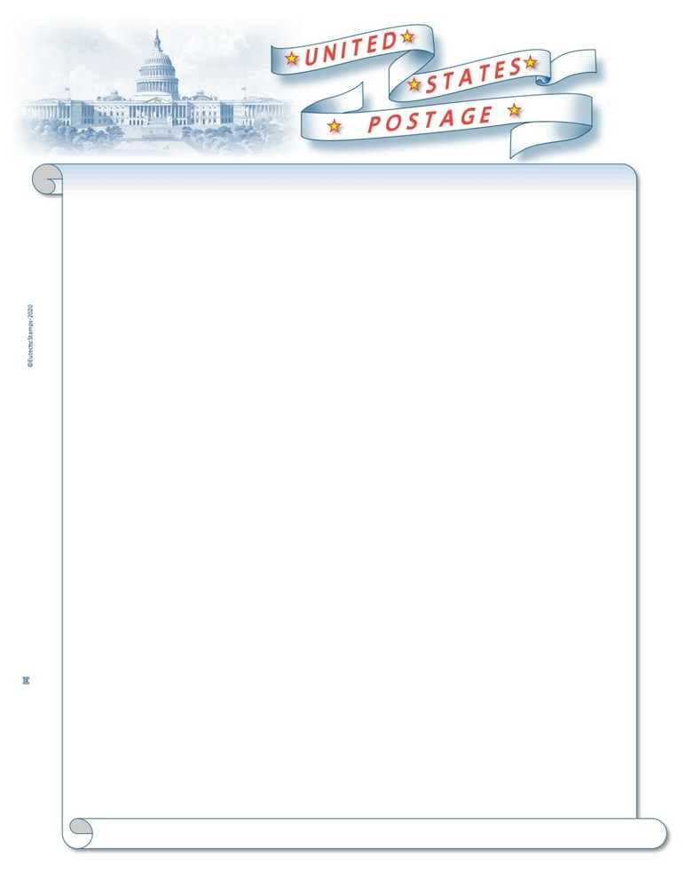 U.S. Regular Issue Blank Page (10 Pages)