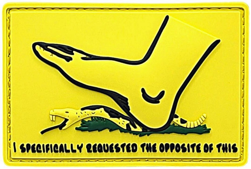 Step on Snek Specifically Requested The Opposite PVC Patch | 2PC HOOK 3"x2"