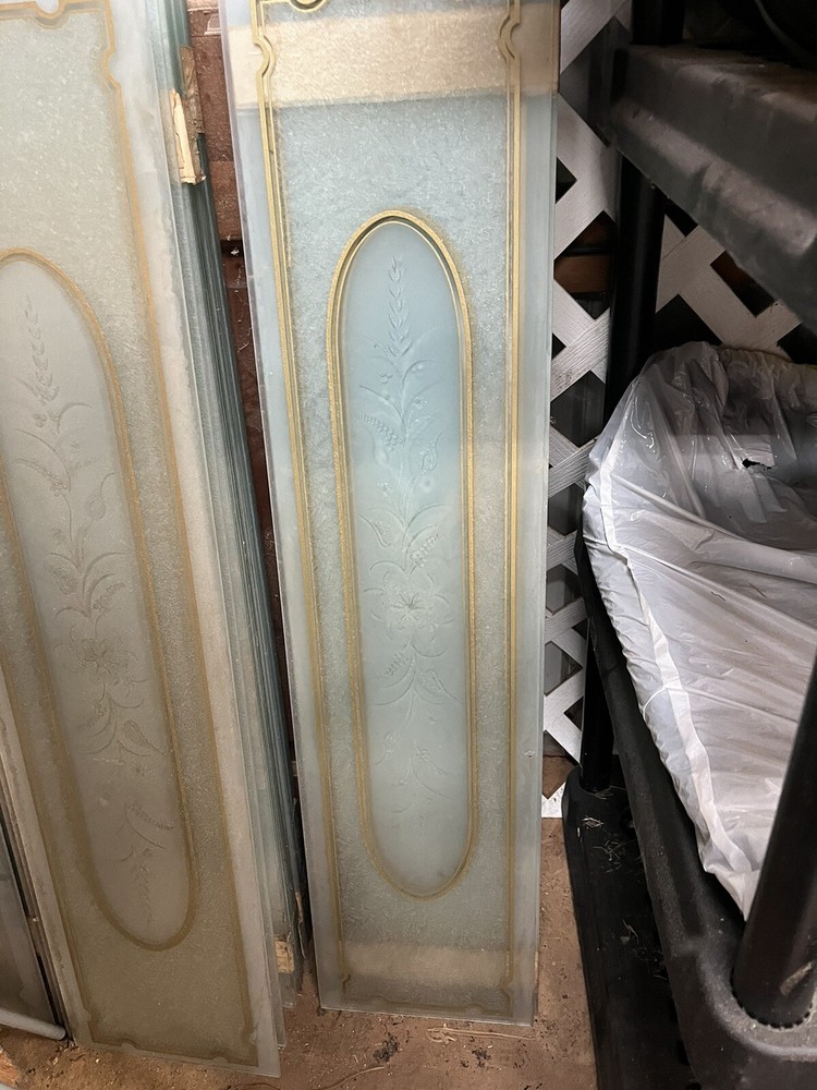 antique frosted window